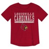 NCAA Louisville Cardinals Girls' Foil T-Shirt - 2 of 3