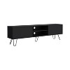 NicBex Modern TV Stand Hairpin Stand with Spacious Storage Entertainment Center with Cable Management Holes for Living Room - 3 of 4