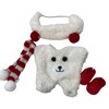 Fuzzy Snowman Outfit with Headband, Scarf & Shoes for 17.5cm Labubu - 4 of 4