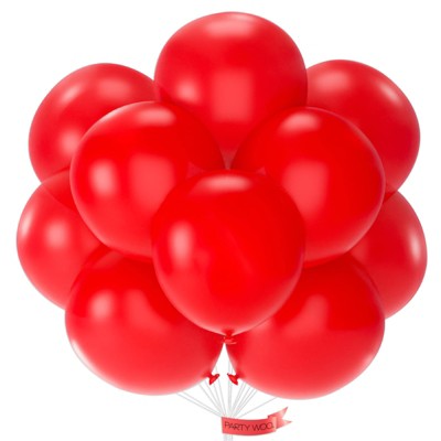 PartyWoo Balloons Red Matte 18 Inch 20 pcs