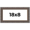 PosterPalooza | Panoramic Ornate Black Picture Frame - UV Acrylic, Foam Board Backing, Hanging Hardware - 2 of 4