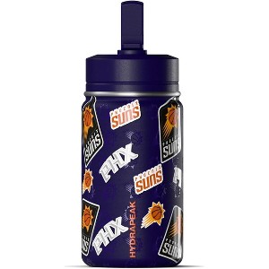 NBA Phoenix Suns 14oz Kids Stainless Steel Water Bottle With Straw Lid and Flexible Handle - 1 of 4