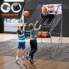 Costway Dual LED Electronic Shot Basketball Arcade Game with 8 Game Modes 4 Balls Foldable - image 2 of 4