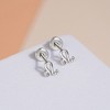 Girls' Polished Zodiac Screw Back Sterling Silver Earrings - In Season Jewelry - 4 of 4