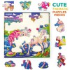 QUOKKA 28 Pieces Wooden Puzzles for Kids 3 4 5 Years Old - 4 of 4