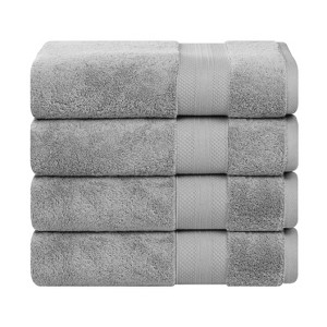 Luxury Cotton Heavyweight Solid Plush Towel Set by Blue Nile Mills - 1 of 4