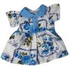 Doll Clothes Superstore Blue Flower Dress Fits 15 Inch Baby And Cabbage Patch Kid Dolls - 4 of 4