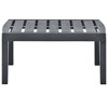 vidaXL Garden Table Anthracite Plastic 30.7 x 21.7 x 15.0 in Durable - 2 of 4