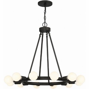 Crystorama Lighting Dakota 12 - Light Chandelier in  Black - 1 of 4