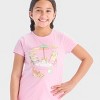 Girls' Short Sleeve Beach Party Graphic T-Shirt - Cat & Jack™ Light Purple - 2 of 4