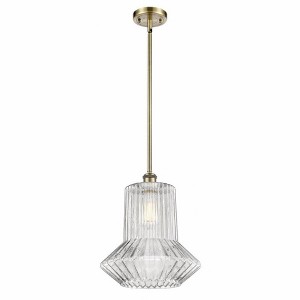 Springwater - 1 Light Stem Hung Mini Pendant In Industrial Style-14 Inches Tall and 12 Inches Wide - 1 of 1