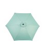 Okak 9 Ft Outdoor Patio Umbrella with 6 Sturdy Ribs Push Button Tilt Market Table Umbrella with Crank for Pool Deck Garden Backyard - 2 of 4