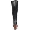 Journee Signature Womens Genuine Leather Tamori Square Toe Inside Zip Knee High Boots - image 3 of 4