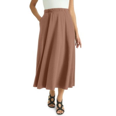 Jessica London Soft Ease Midi Skirt