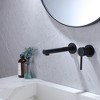 BWE Single-Handle Wall Mount Bathroom Faucet in Matte Black - 2 of 4