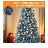6ft Prelit Blue Spruce Christmas Tree Prelit Artificial Hinged Christmas Tree With 880 Tips - 3 of 4