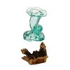 Evergreen Glass Shell Vase On Driftwood - 3 of 4