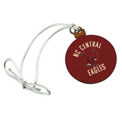 North Carolina Central Eagles Logo Mini Small Tiny Wood Christmas Tree Holiday Ornament