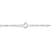 EVERLY JEWELRY | Sterling Silver 2.7mm Saturno Bead Station Singapore Chain Necklace - 18 in - 2 of 4