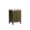 Cesicia Grey Oak Cabinet with Solid Wood Frame, Carb P2 Plywood Body, 2 Doors, and Soft-Closing Hardware - 2 of 4
