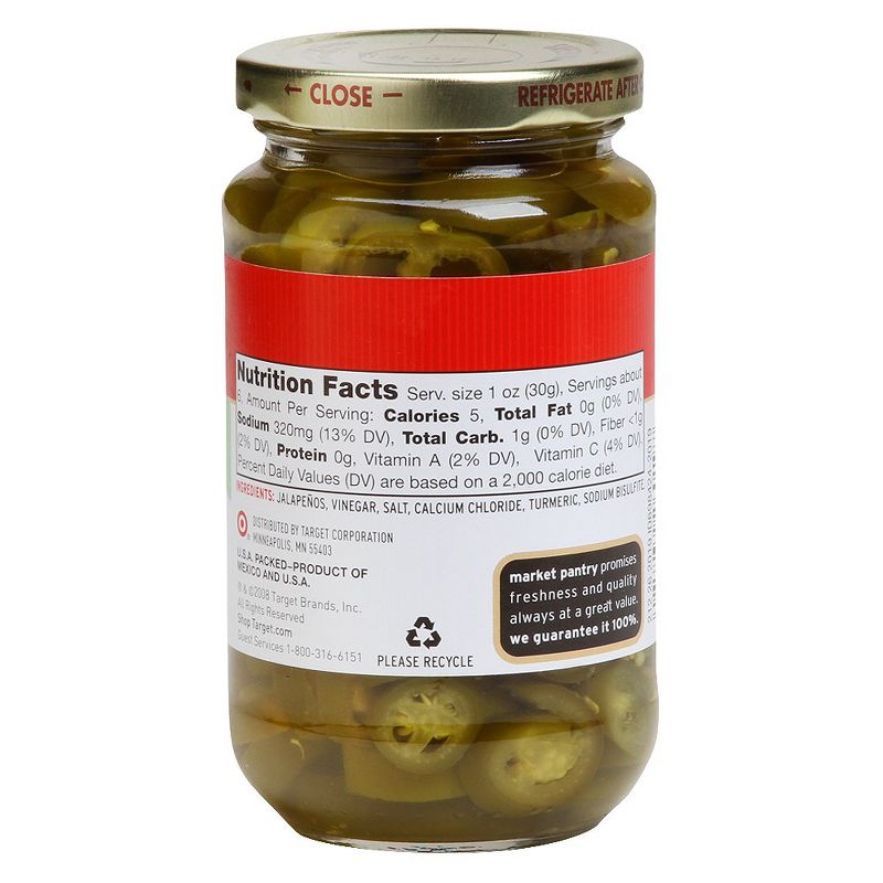 Sliced Jalapeno Peppers 12oz - Market Pantry&#8482;, 2 of 4
