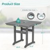 Arceso 66'' Outdoor Dining Table with Umbrella Hole, HDPS Patio Table - 2 of 4