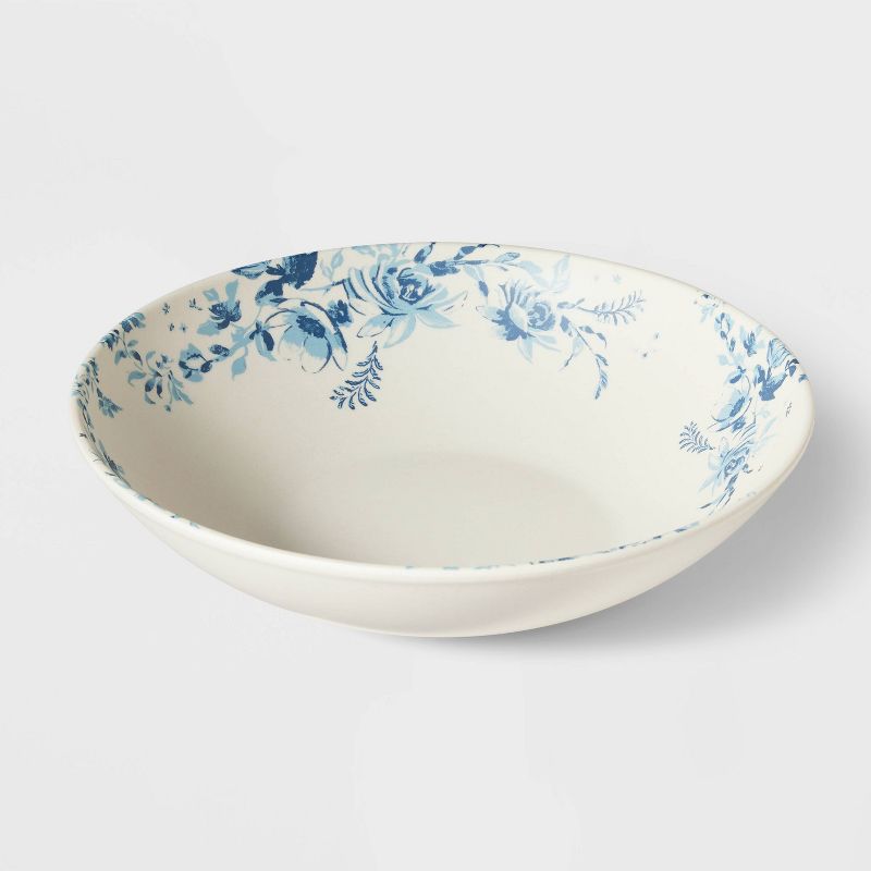 Melamine Floral Serving Bowl Blue - Threshold&#8482; designed with Studio McGee, 4 of 9