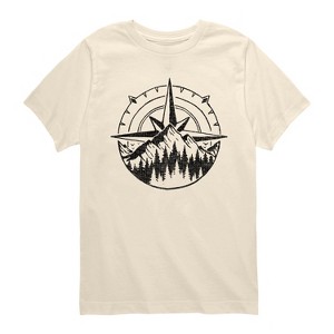Boys' - Instant Message - Compass Nature Scene Short Sleeve Graphic T-Shirt - 1 of 4