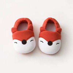 MyKids-Usa Baby Cartoon Animal Embroidered Graphic Cotton Filling Design Warm Toddle Shoes - 1 of 4