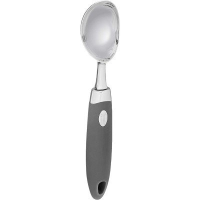 Tovolo Stainless Steel Ice Cream Cookie Scoop Ergonomic  Soft Serve Custard Scooper BPA Free Food Safe Dishwasher Safe Ice-Cream Spade, Slate Gray