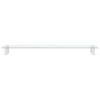 vidaXL Monitor Stand White 39.4 in.x7.9 in.x3.1 in. Tempered Glass and Metal - 4 of 4