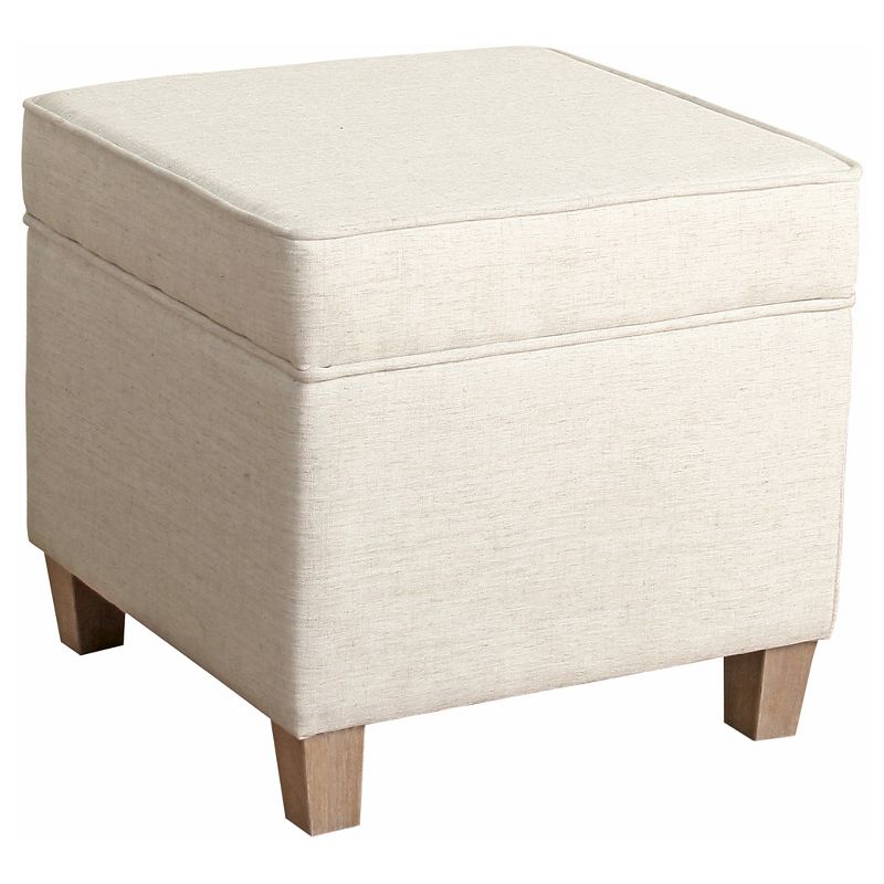 Cole Classics Square Storage Ottoman with Lift Off Top - HomePop, 1 of 12