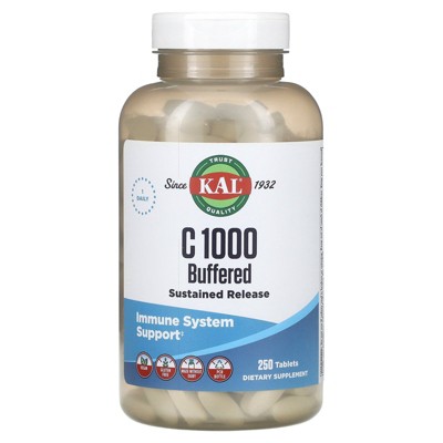 KAL C 1000 Sustained Release, Buffered, 250 Tablets