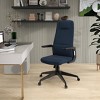 LeisureMod Nexa Ergonomic High-Back Office Chair – Adjustable Height, Swivel, Tilt & Padded Headrest - 3 of 4