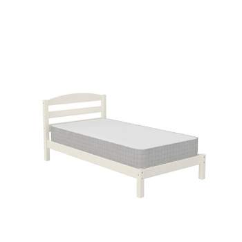 Twin Braylon Bed Frame with Signature Sleep Dream on 8" Pocket Spring Mattress White - Dorel Home Products