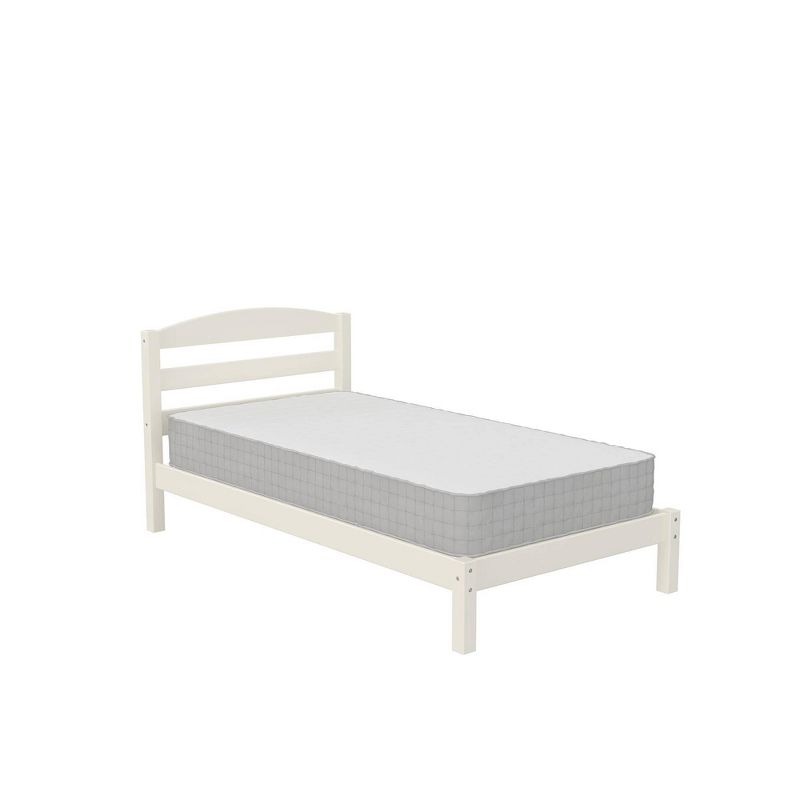 Twin Braylon Bed Frame with Signature Sleep Dream on 8&#34; Pocket Spring Mattress White - Dorel Home Products, 1 of 9
