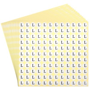 Unique Bargains Scrapbooking Crafts Round Self-Adhesive Alphabet Letter Stickers 15 Pcs - 1 of 4