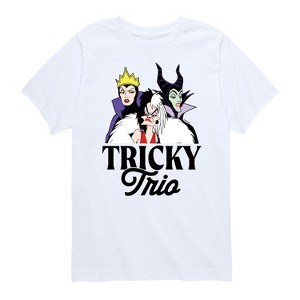 Boys' - Disney Villains - Tricky Trio Short Sleeve Graphic T-Shirt - 1 of 4