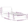 vidaXL Dark Gray Single Bed Frame-Velvet Upholstered with Headboard - 3 of 4
