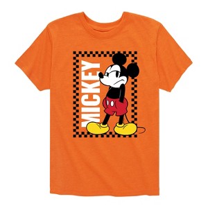 Boys' - Disney - Mickey Checker Frame Short Sleeve Graphic T-Shirt - 1 of 4