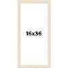 PosterPalooza | 16x36 Wide Barnwood Picture Frame, UV Acrylic, 6 Finishes - Grey, Brown, White, and Black - 2 of 4