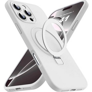Entronix [Magnetic] Case Compatible with iPhone 16 Pro Max - Soft-Touch Liquid Silicone Gripstand - 1 of 4