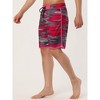 INSPIRE CHIC Men's Summer Drawstring Elastic Waist Color Block Beach Board Shorts - 2 of 4
