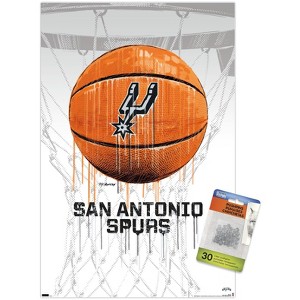 Trends International NBA San Antonio Spurs - Drip Basketball 21 Unframed Wall Poster Prints - 1 of 4