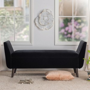 NicBex Storage Bench Mid-Century Modern Upholstered Ottoman Bench for Bedroom, Entryway - 1 of 4