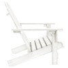 vidaXL Solid Wood 2-Seater Adirondack Chair, White - Comfortable Outdoor Patio and Garden Furniture with Ergonomic Design and Sturdy Frame - 3 of 4