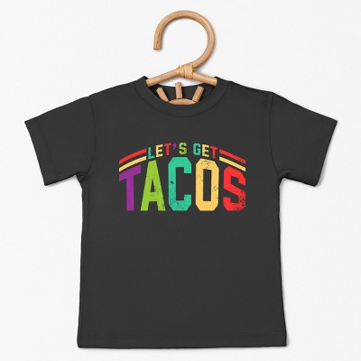 The Juniper Shop Let's Get Tacos Varsity Toddler Short Sleeve Tee