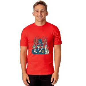 All-Stars of America T-Shirt Men's Baseball Inspired USA Tee - 1 of 4