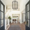 18"Chrome Geometric Pendant 8-Lights,Industrial Style Chandelier With Metal Frame,Adjustable Ceiling Light,Metal Ceiling Lighting-Maison Boucle - 3 of 4