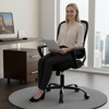 AZL1 Life Concept Computer Office Desk Chair with Ergonomic Lumbar Support Adjustable Height Flip-up/Fixed Handrail for Home Office, Black/Gray/Pink - 2 of 4